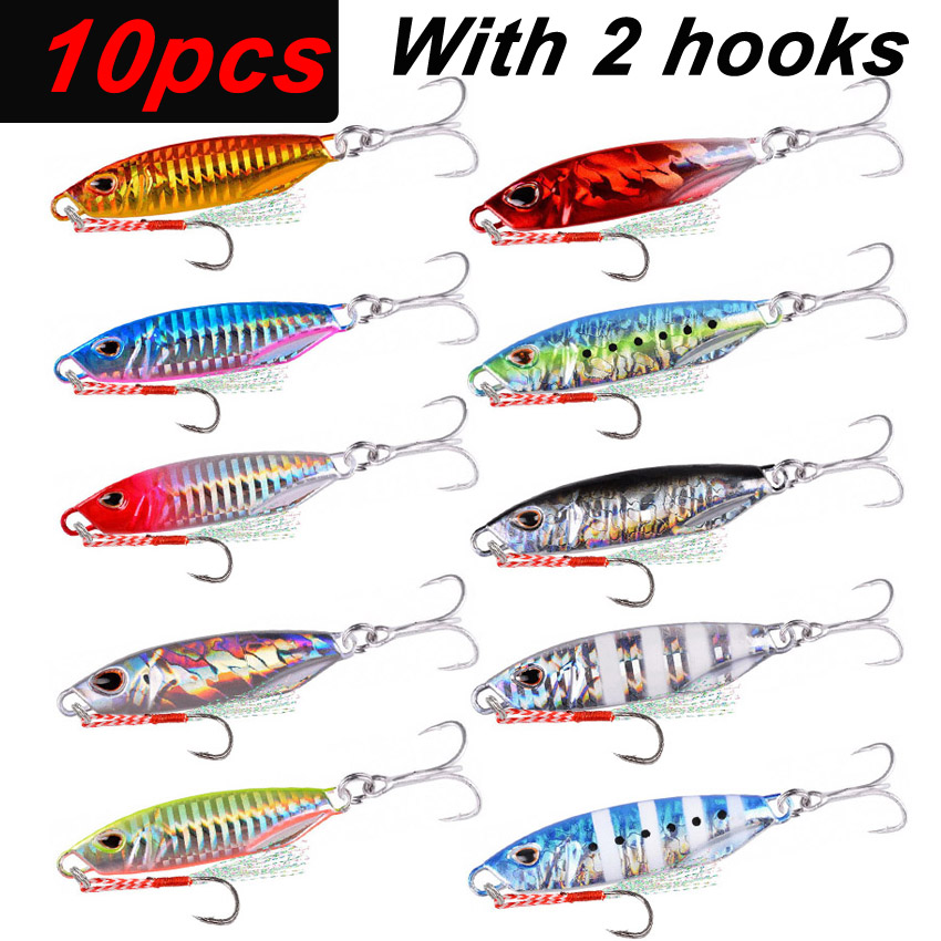 Fishing Equipment For Trout - 10 sztuk długi odlew metalowy przynęty