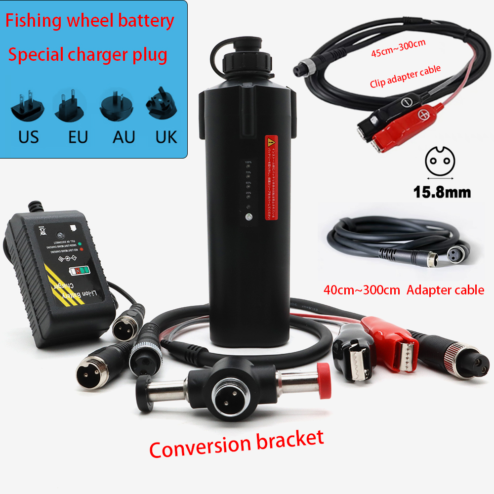 Fishing Equipment Uk - Wędkarstwo morskie Kołowrotek elektryczny Akumulator 40cm