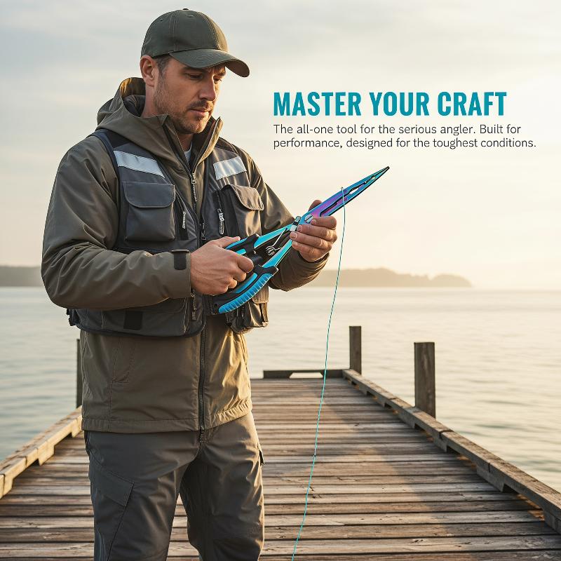 Saltwater Fishing Hook - Szczypce wędkarskie ze stali nierdzewnej z