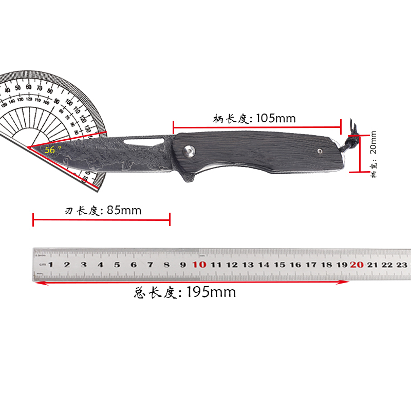 Fishing Equipment Kitchener - Nowy składany nóż z rdzeniem ze