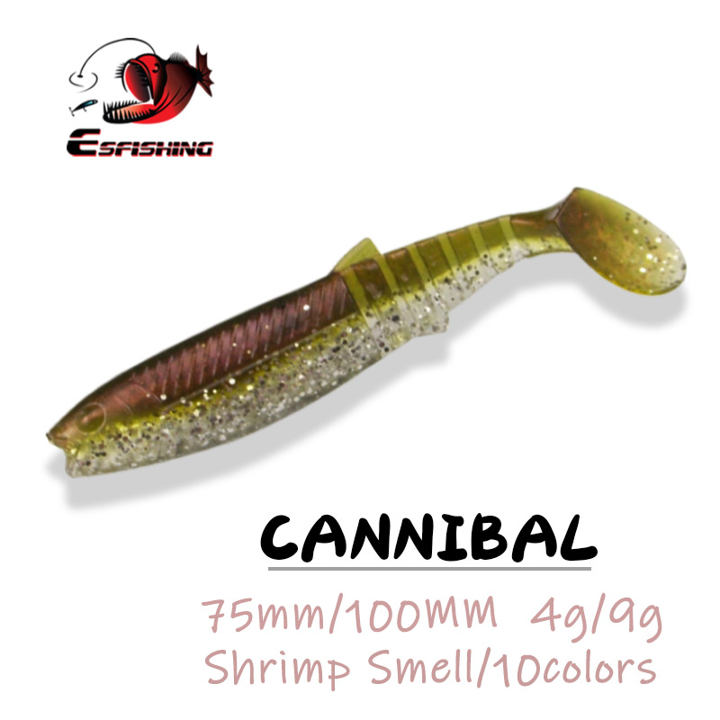 Fishing Equipment Ebay - Przynęta wędkarska ESFISHING Cannibal 100mm Miękka