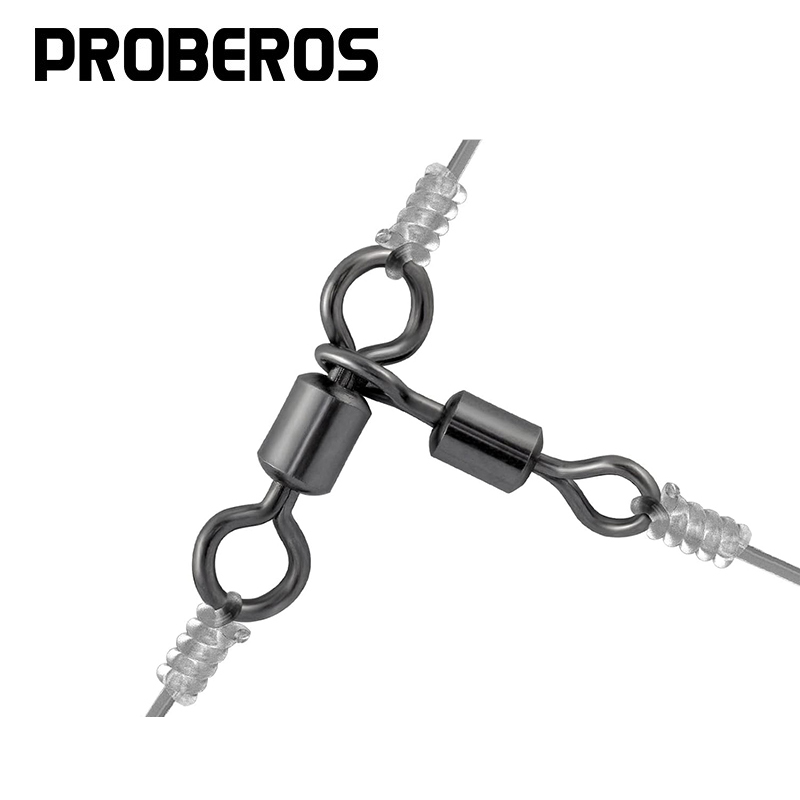 Saltwater Fishing Hook - PRO BEROS 50 sztuk 3-kierunkowe krętliki