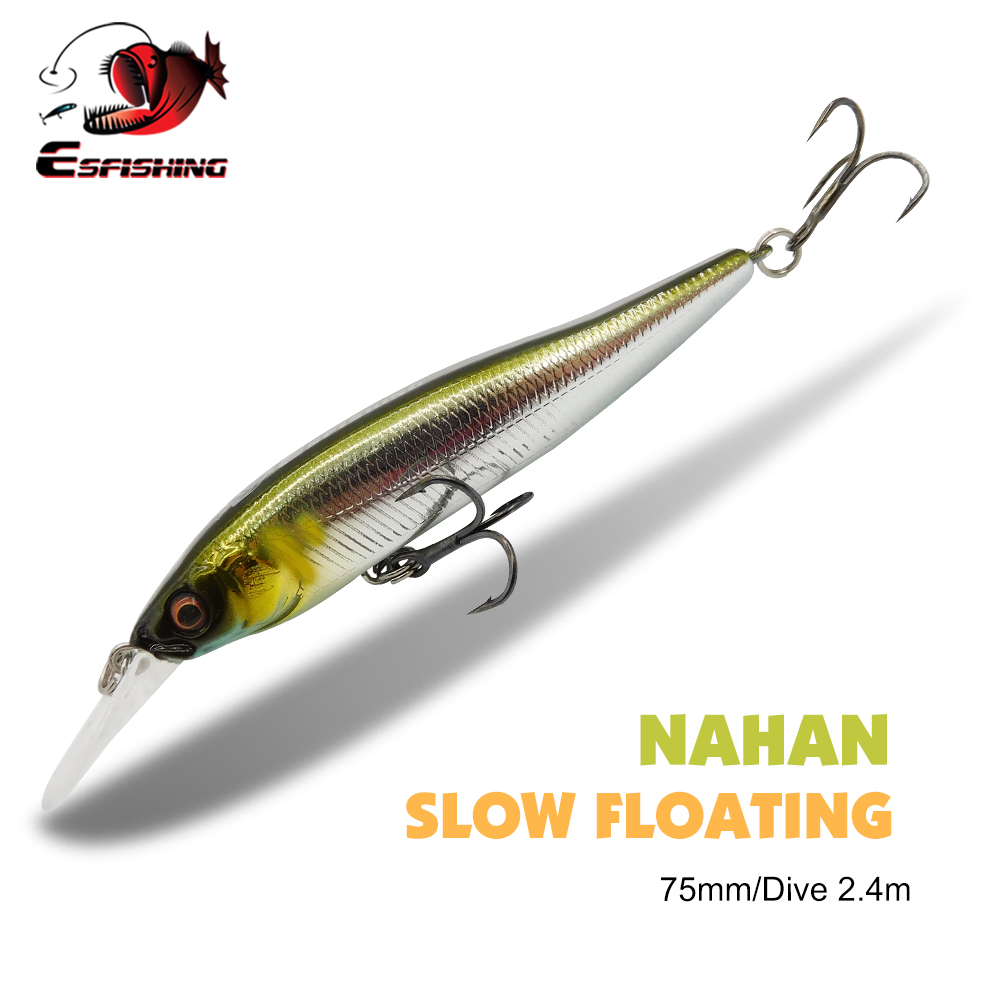 Fishing Equipment Ebay - ESFISHING Przynęta typu Wobble NAHAN 75mm