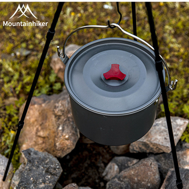 Fishing Equipment Kitchener - MOUNTAINHIKER 4L Camping wiszący garnek naczynia