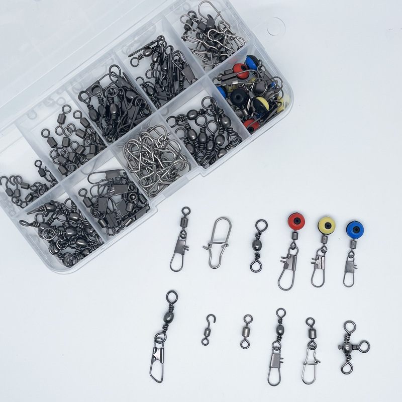 Zestaw 115 szt. krętlików wędk – Fishing Equipment Box recenzja i cena