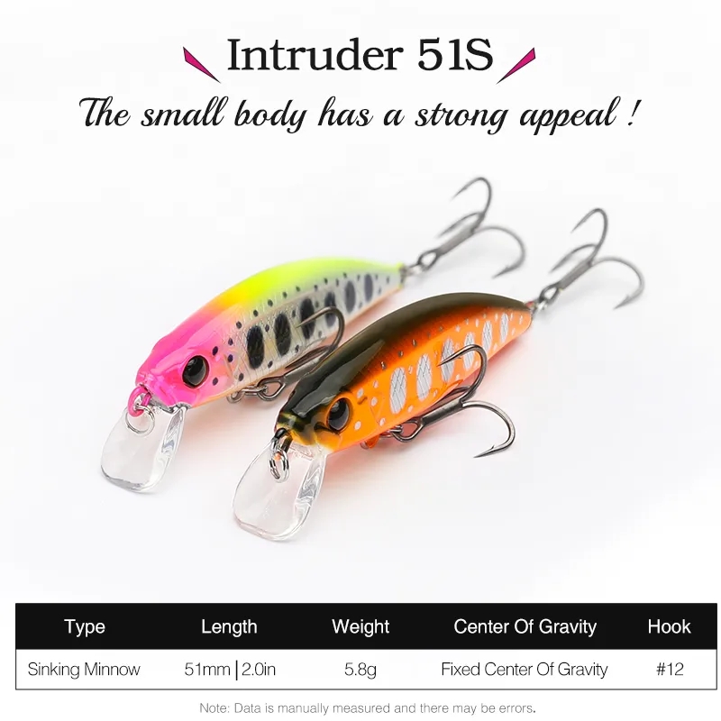 TSURINOYA 10 SZTUK 51mm 5.8g I – Fishing Equipment For Trout recenzja i cena