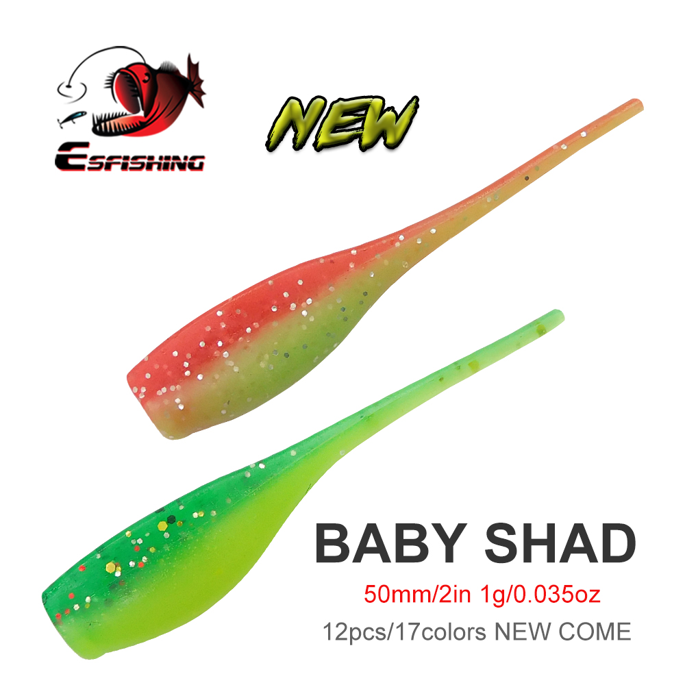 ESFISHING Baby Shad 50mm Miękk – Fishing Equipment Ebay recenzja i cena