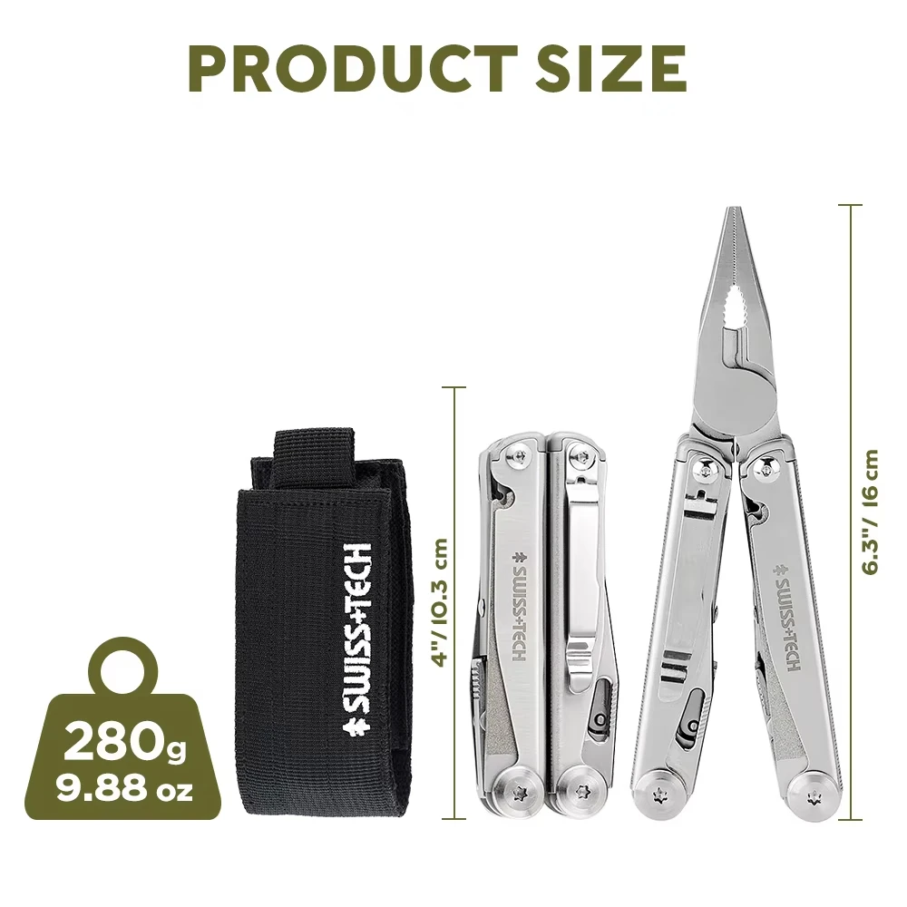 SWISS TECH 18 w 1 Multitool Sz – Fishing Equipment Box recenzja i cena