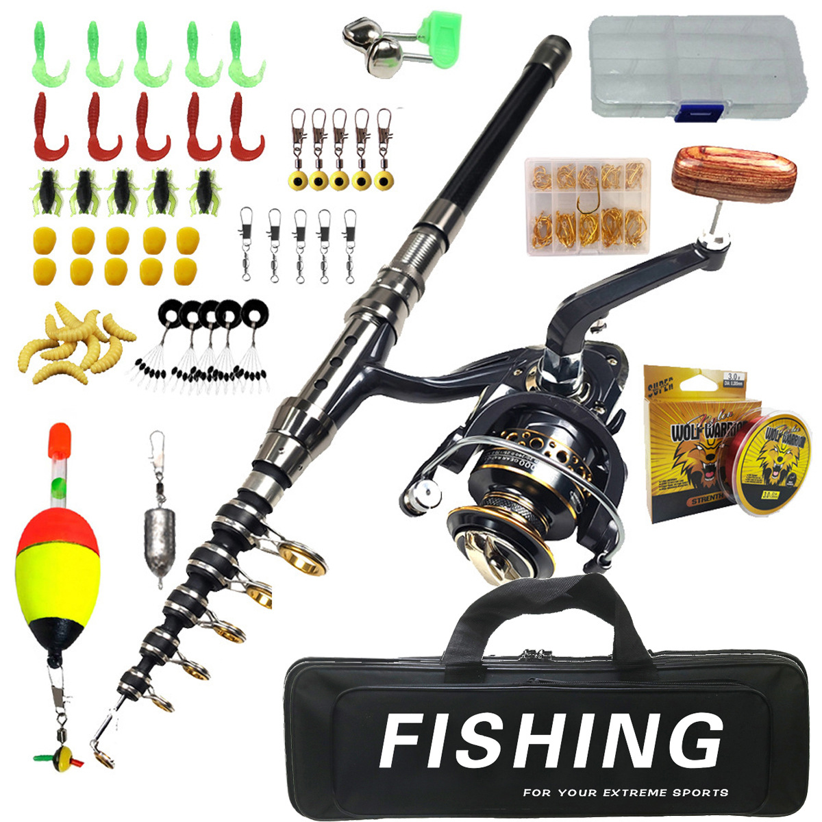 Zestaw wędkarski 1.8m-3m do da – Saltwater Fishing Hook recenzja i cena